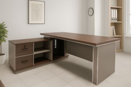 1.6M L-Shaped Executive Office Desk